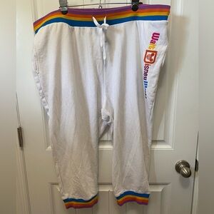 Disney Parks Pride Capri sweats. Size 2X. Rainbow elastic waist and cuffs
